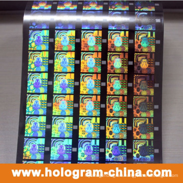 Security 3D Laser Hologram Hot Stamping Foil